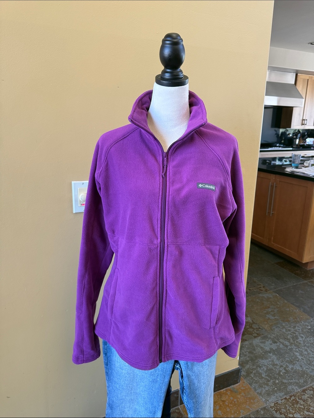 Columbia Women's Purple Full-Zip Fleece Jacket